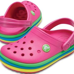 Crocs Unisex Kids CB Rainbow Band Clog